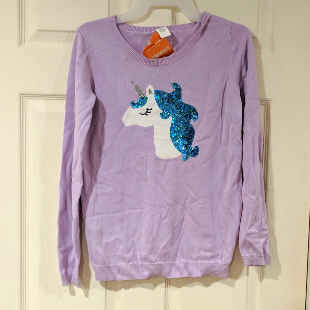 NWT Unicorn sequin sweater